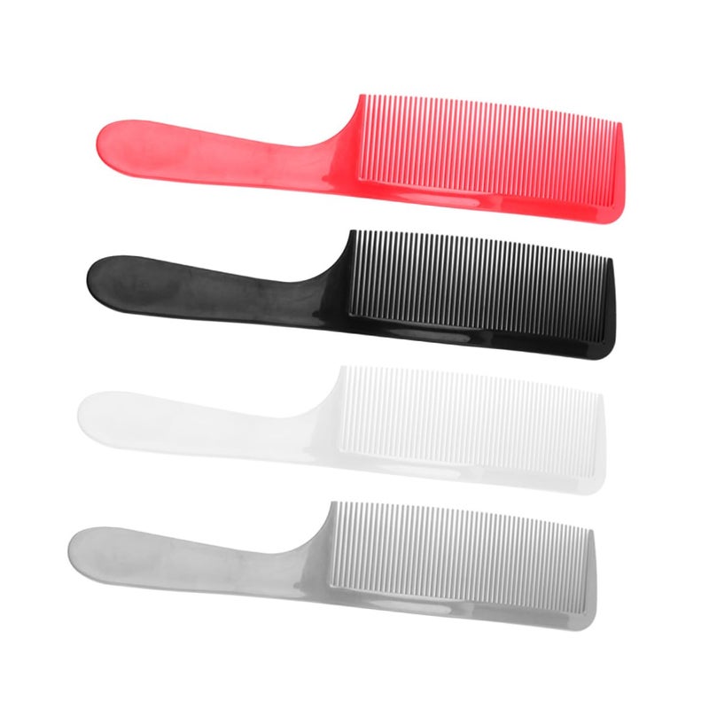 4Pcs Professional Hair Cutting Comb Set Round Handle Barber Styling Tool - Image 1